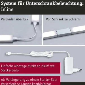 Best Paulmann lampe sous meuble Inline 2 extension blanc 55 cm 830