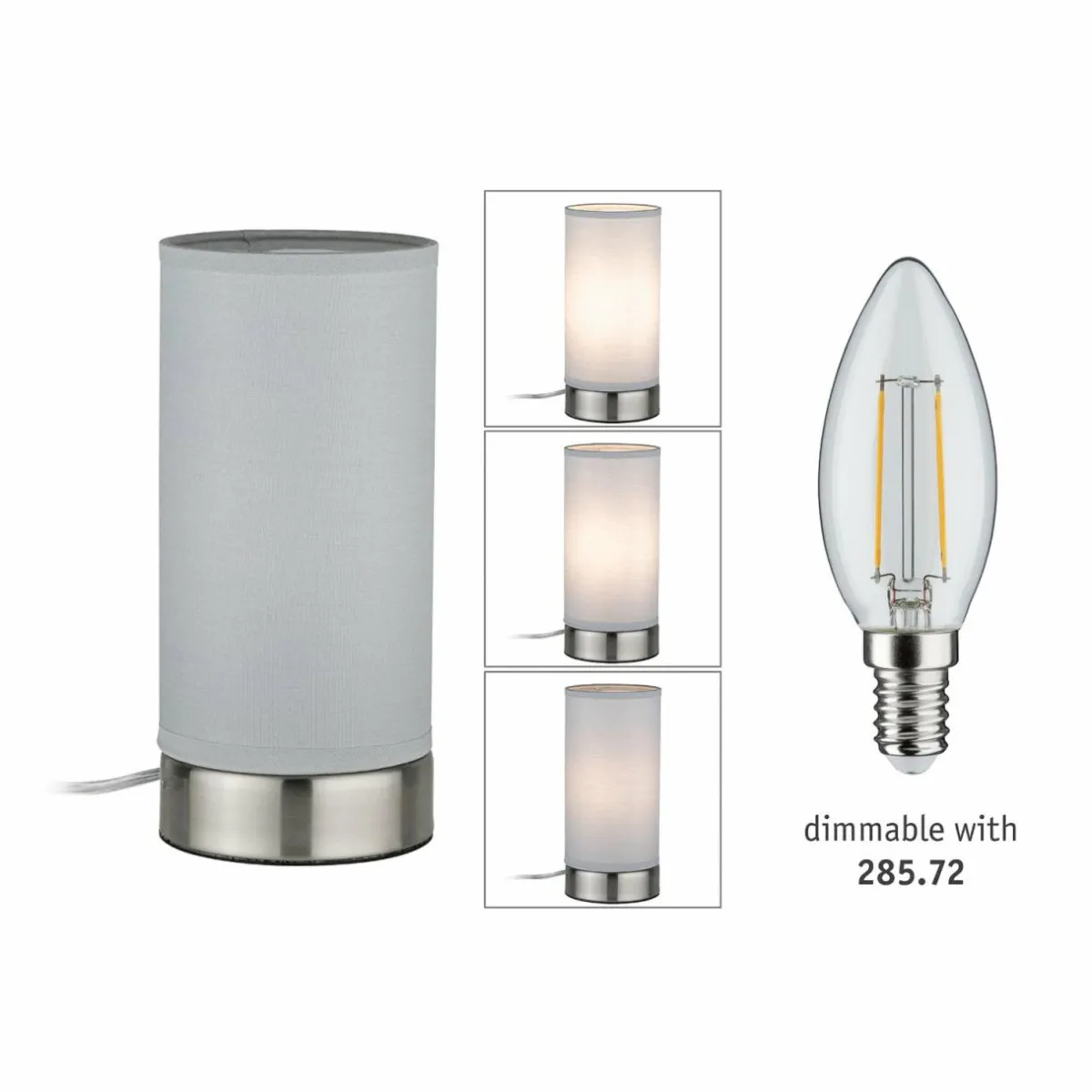 paulmann_pia_lampe__poser_en_tissu_gris_clair_1.webp Sale Paulmann Pia lampe à poser en tissu, gris clair