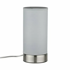 Sale Paulmann Pia lampe à poser en tissu, gris clair