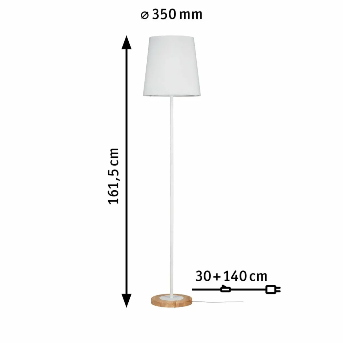 paulmann_stellan_lampadaire_abatjour_tissu_blanc_0.webp Best Sale Paulmann Stellan lampadaire abat-jour tissu blanc