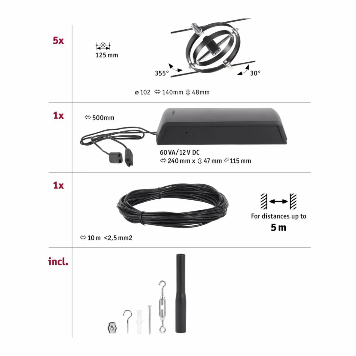 paulmann_wire_cardan_systme_cble__lampes_noir_5.webp New Paulmann Wire Cardan système câble, 5 lampes, noir