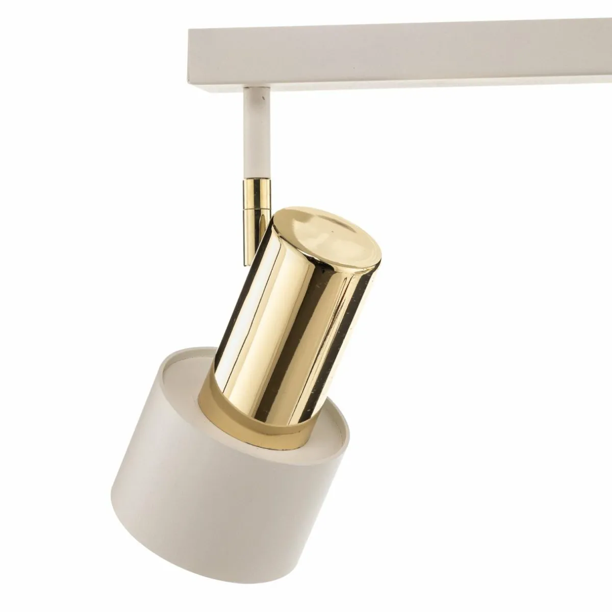 plafonnier__spots_destin___lampes_blanclaiton_2.webp Sale Argon Plafonnier à spots Destin à 2 lampes, blanc/laiton