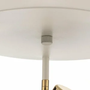 Hot Argon Plafonnier à spots Destin à 3 lampes, blanc/laiton
