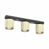 Flash Sale Luminex Plafonnier Adeline abat-jour rotin à 3 lampes long