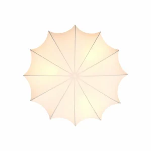 Shop Nordlux Plafonnier Aeron, textile, blanc, diamètre 60 cm