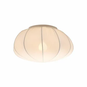 Store Nordlux Plafonnier Aeron, textile, blanc, diamètre 40 cm