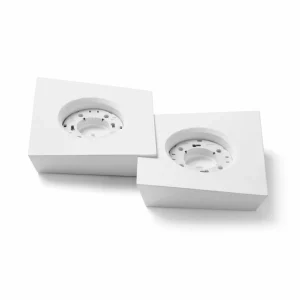 New TECNICO by Sforzin Plafonnier Anchise, à 2 lampes, 23,5 cm, blanc, plâtre, GX53