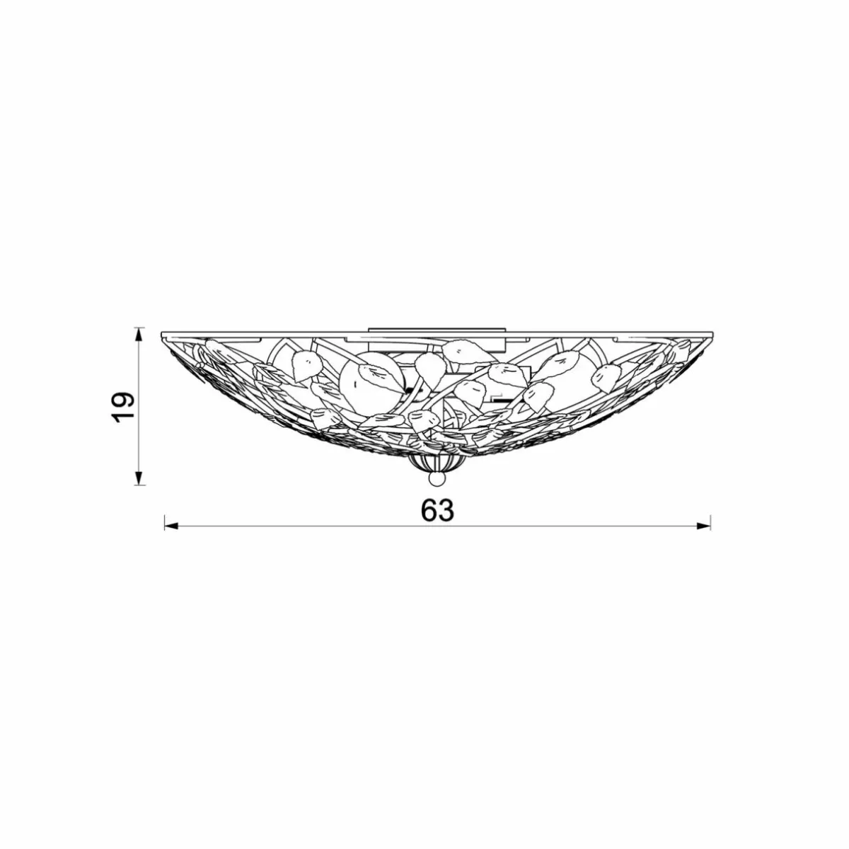 plafonnier_arion_crmeor_patin___cm_acier_1.webp Online Luminex Plafonnier Arion, crème/or patiné, Ø 63 cm, acier