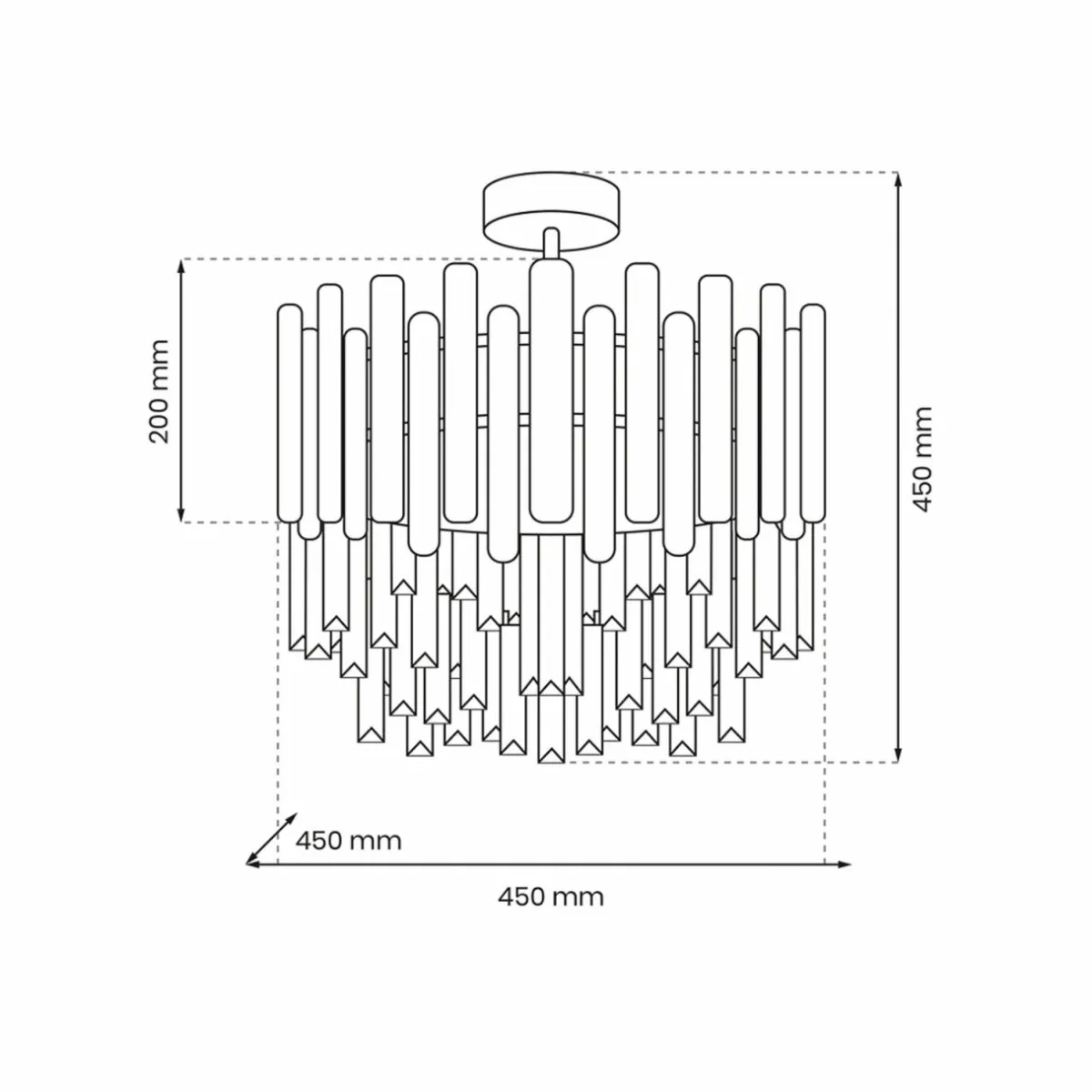 plafonnier_aspen_mtal_dor_cristaux_de_verre___cm_2.webp Best Eko-Light Plafonnier Aspen, métal doré, cristaux de verre, Ø 45 cm