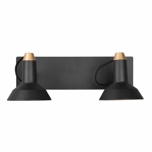 Cheap Trio Lighting Plafonnier avec spots Roxie orientable 2flg. noir mat