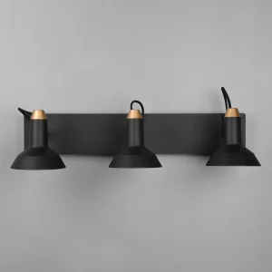 Hot Trio Lighting Plafonnier avec spots Roxie orientable 3flg. noir mat