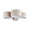 Cheap Euluna Plafonnier Boucle avec quatre abat-jour, écru
