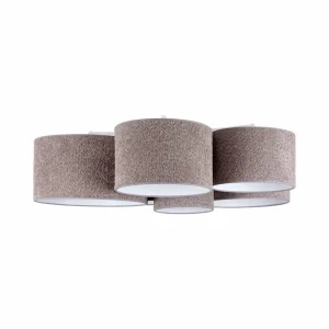 Best Sale Euluna Plafonnier Boucle avec six abat-jour, gris
