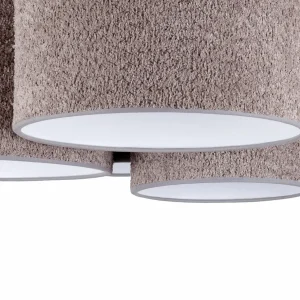 Best Sale Euluna Plafonnier Boucle avec six abat-jour, gris