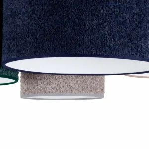 Cheap Euluna Plafonnier Boucle x4 bleu/vert/cappuccino/gris