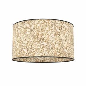 Outlet EGLO Plafonnier Butterburn, Ø 38 cm, beige/vert, tissu
