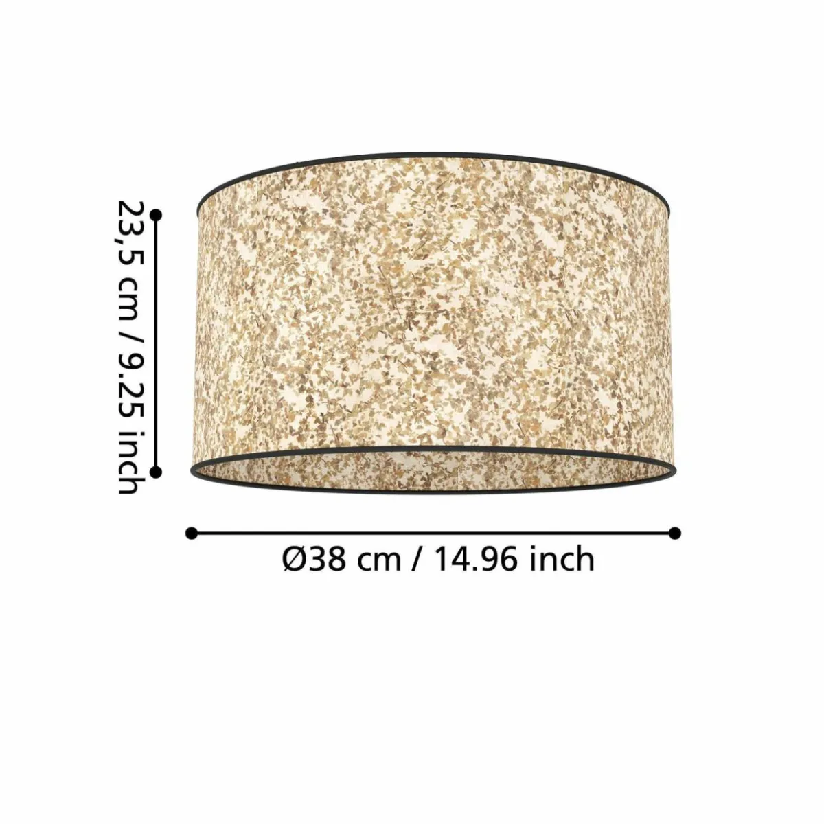 plafonnier_butterburn___cm_beigevert_tissu_2.webp Outlet EGLO Plafonnier Butterburn, Ø 38 cm, beige/vert, tissu