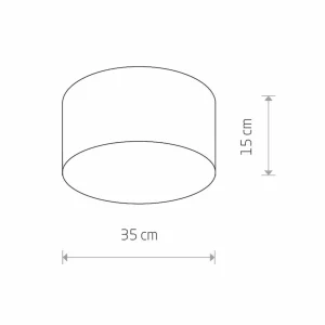 Discount Nowodvorski Lighting Plafonnier Cameron, gris, Ø 35 cm