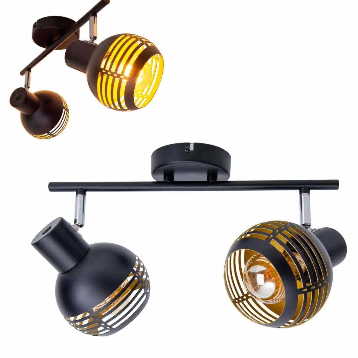 plafonnier_casco__deux_lampes_noir_4.webp New Näve Plafonnier Casco, à deux lampes, noir