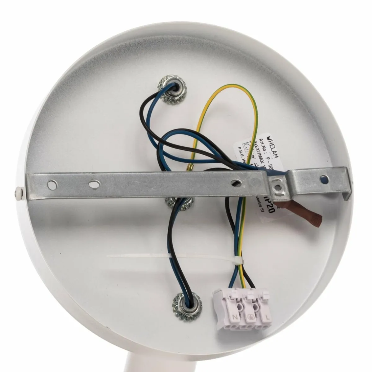 plafonnier_centro_blanc___lampes_mtal___cm_5.webp Outlet HELAM Plafonnier Centro, blanc, à 3 lampes, métal, Ø 19,5 cm