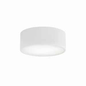Best TEMAR LIGHTING Plafonnier Cleo, Ø 20 cm, IP54, blanc, métal, E27