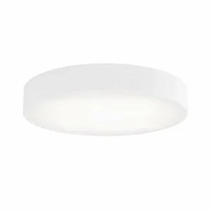 Discount TEMAR LIGHTING Plafonnier Cleo, Ø 50 cm, IP54, blanc, métal, E27
