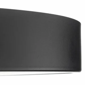 Online TEMAR LIGHTING Plafonnier Cleo diffuseur de verre, noir, Ø 78cm