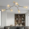 Outlet EMIBIG LIGHTING Plafonnier Code, à six lampes, noir