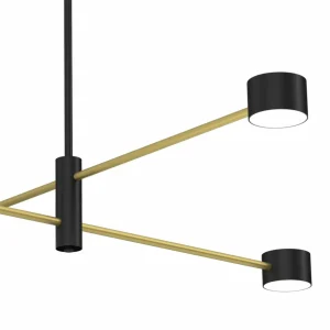 Fashion Eko-Light Plafonnier Cross Gold, à 4 lampes