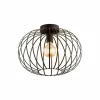 Online Argon Plafonnier Cruce, brun foncé, acier, Ø 40 cm