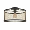 Fashion EGLO Plafonnier Dellow, Ø 45 cm, noir/laiton, acier