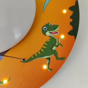Fashion Niermann Standby Plafonnier Dinos avec ciel étoilé LED