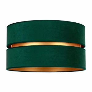 Discount Duolla Plafonnier Duo, vert/doré Ø 60 cm, à 1 lampe