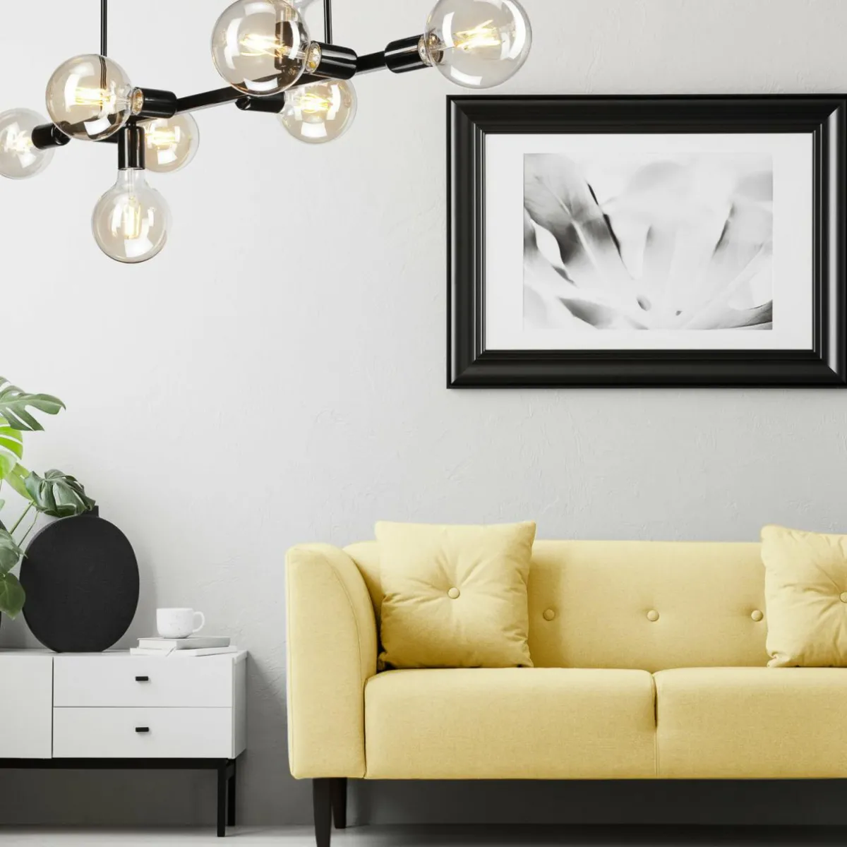 plafonnier_eliza__huit_lampes_noir_0.webp Store Lamkur Plafonnier Eliza, à huit lampes, noir
