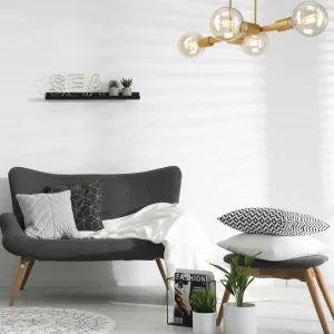 Discount Lamkur Plafonnier Eliza, à quatre lampes, doré