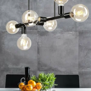Flash Sale Lamkur Plafonnier Eliza, à six lampes, noir