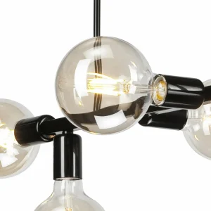 Flash Sale Lamkur Plafonnier Eliza, à six lampes, noir