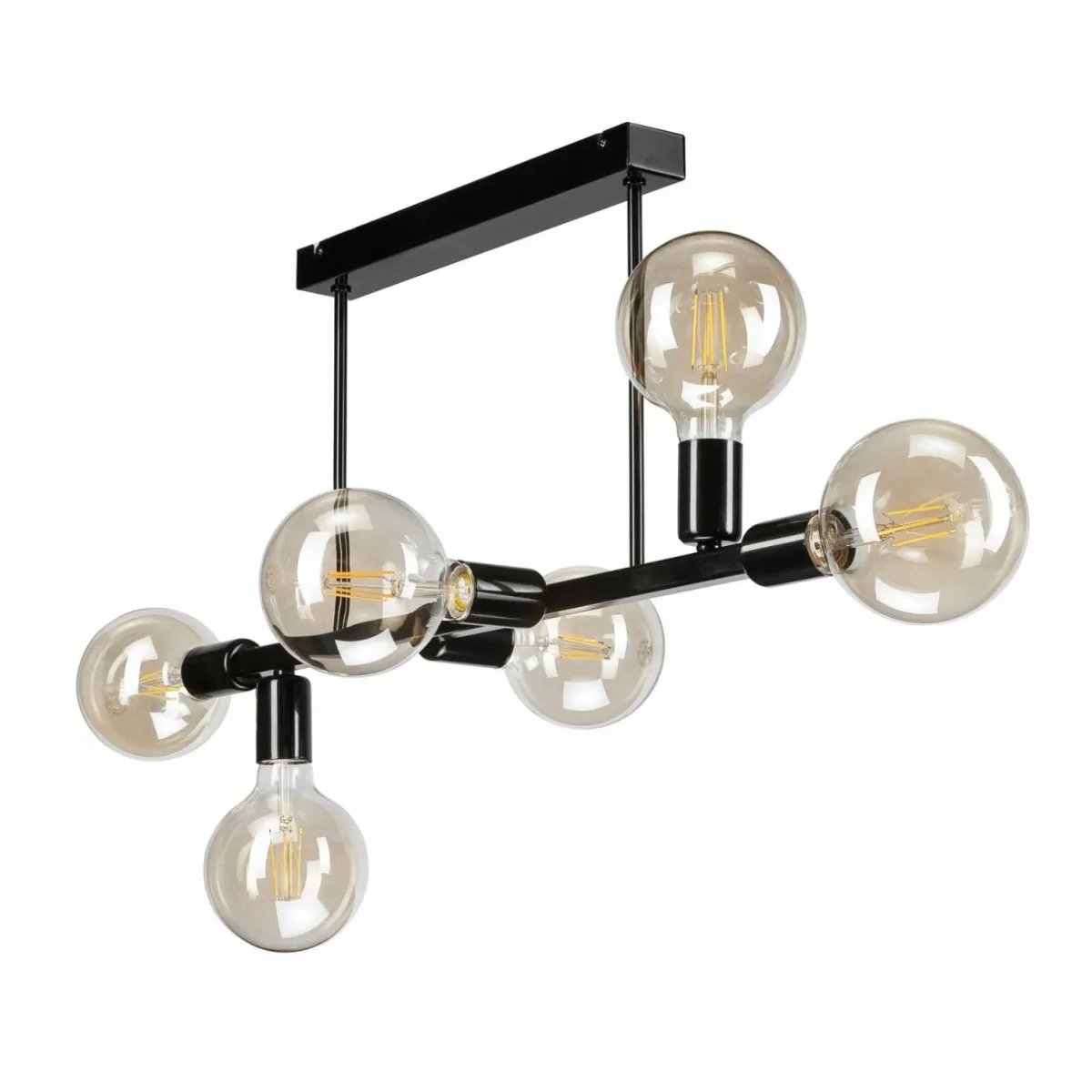 plafonnier_eliza__six_lampes_noir_5.webp Flash Sale Lamkur Plafonnier Eliza, à six lampes, noir