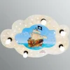 Sale Elobra Plafonnier en forme de nuage Capt'n Sharky à LED