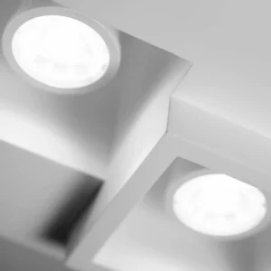 Hot TECNICO by Sforzin Plafonnier encastré Heraea à 2 lampes
