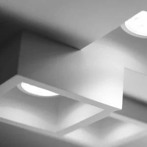 New TECNICO by Sforzin Plafonnier encastré Heraea à 3 lampes