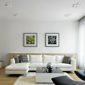New TECNICO by Sforzin Plafonnier encastré Heraea à 3 lampes