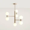 Hot ALDEX Plafonnier Flare 7, beige, à 7 lampes, verre, métal