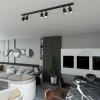 Sale EMIBIG LIGHTING Plafonnier Flash, noir, à 6 lampes, métal