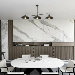 Best Sale EMIBIG LIGHTING Plafonnier Foster, 3 lampes, 113 cm, noir, métal