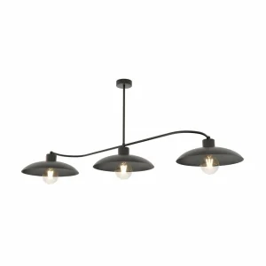 Best Sale EMIBIG LIGHTING Plafonnier Foster, 3 lampes, 113 cm, noir, métal