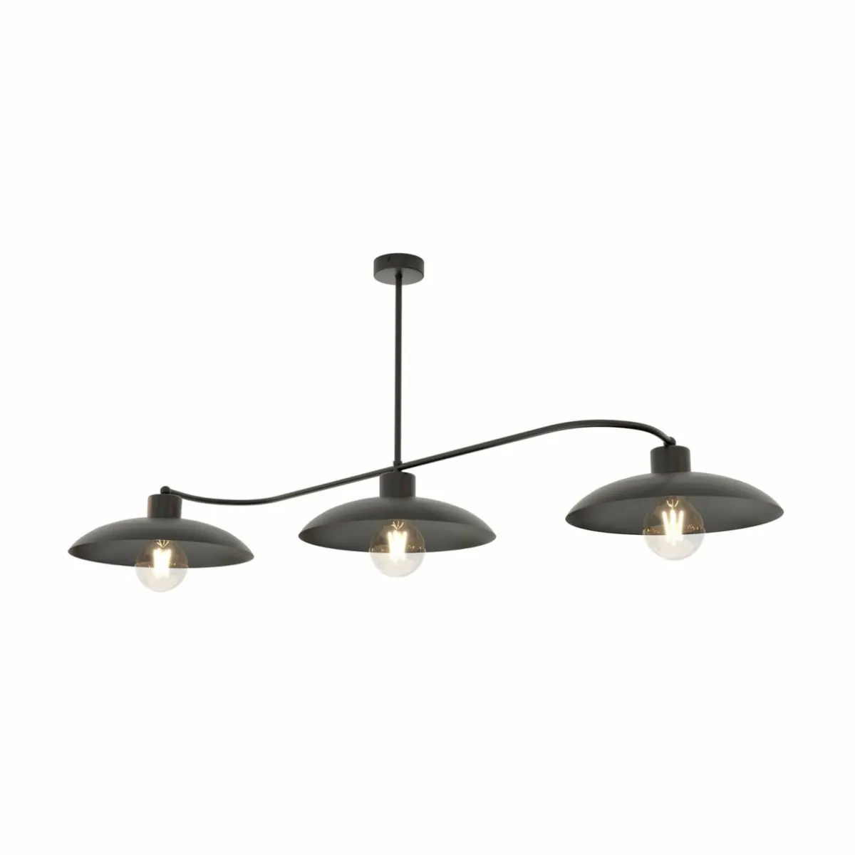 plafonnier_foster__lampes__cm_noir_mtal_1.webp Best Sale EMIBIG LIGHTING Plafonnier Foster, 3 lampes, 113 cm, noir, métal
