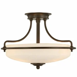 Flash Sale QUOIZEL Plafonnier Griffin, Ø 43 cm, bronze