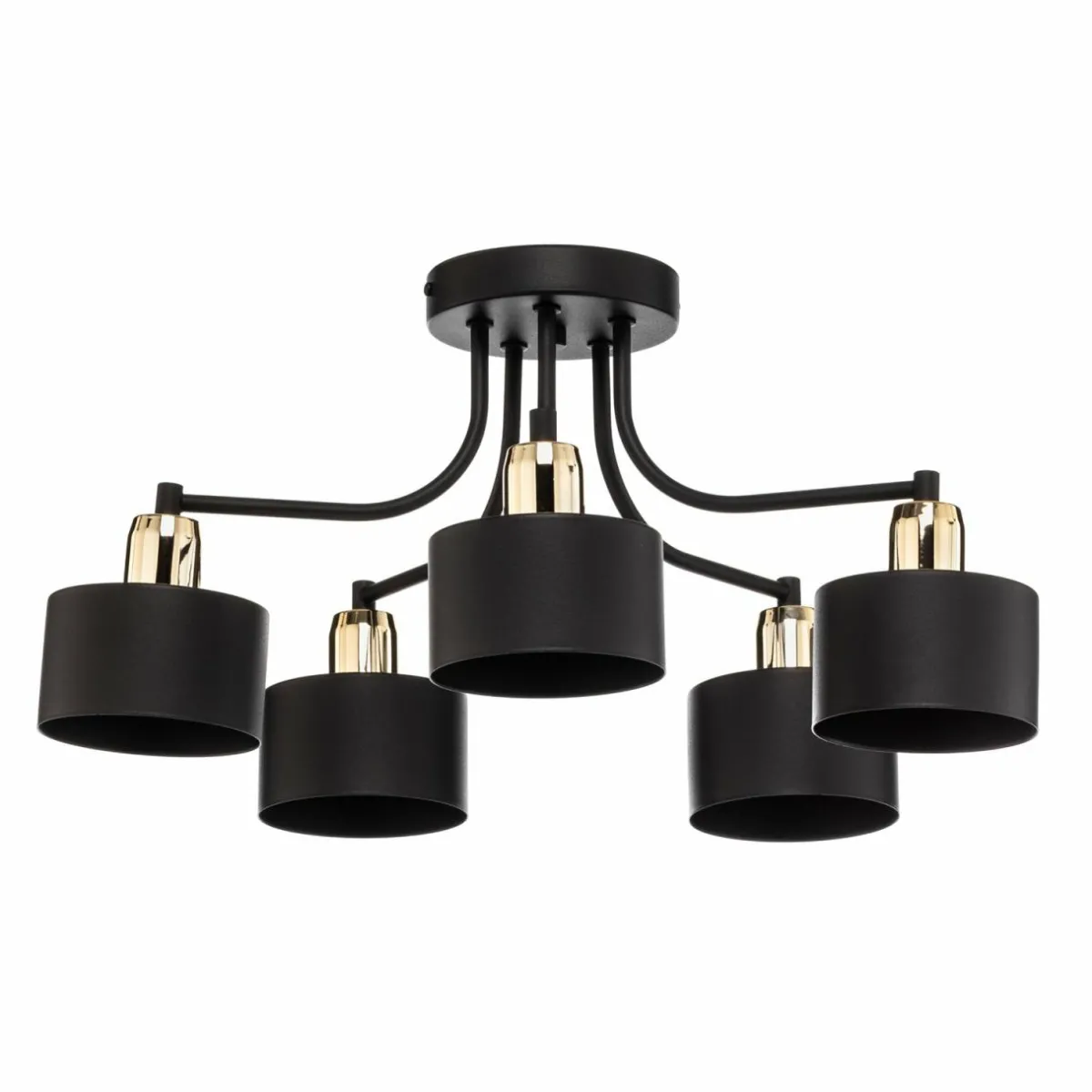 plafonnier_helix_noir__cinq_lampes_1.webp Clearance Domiluce Plafonnier Helix, noir, à cinq lampes