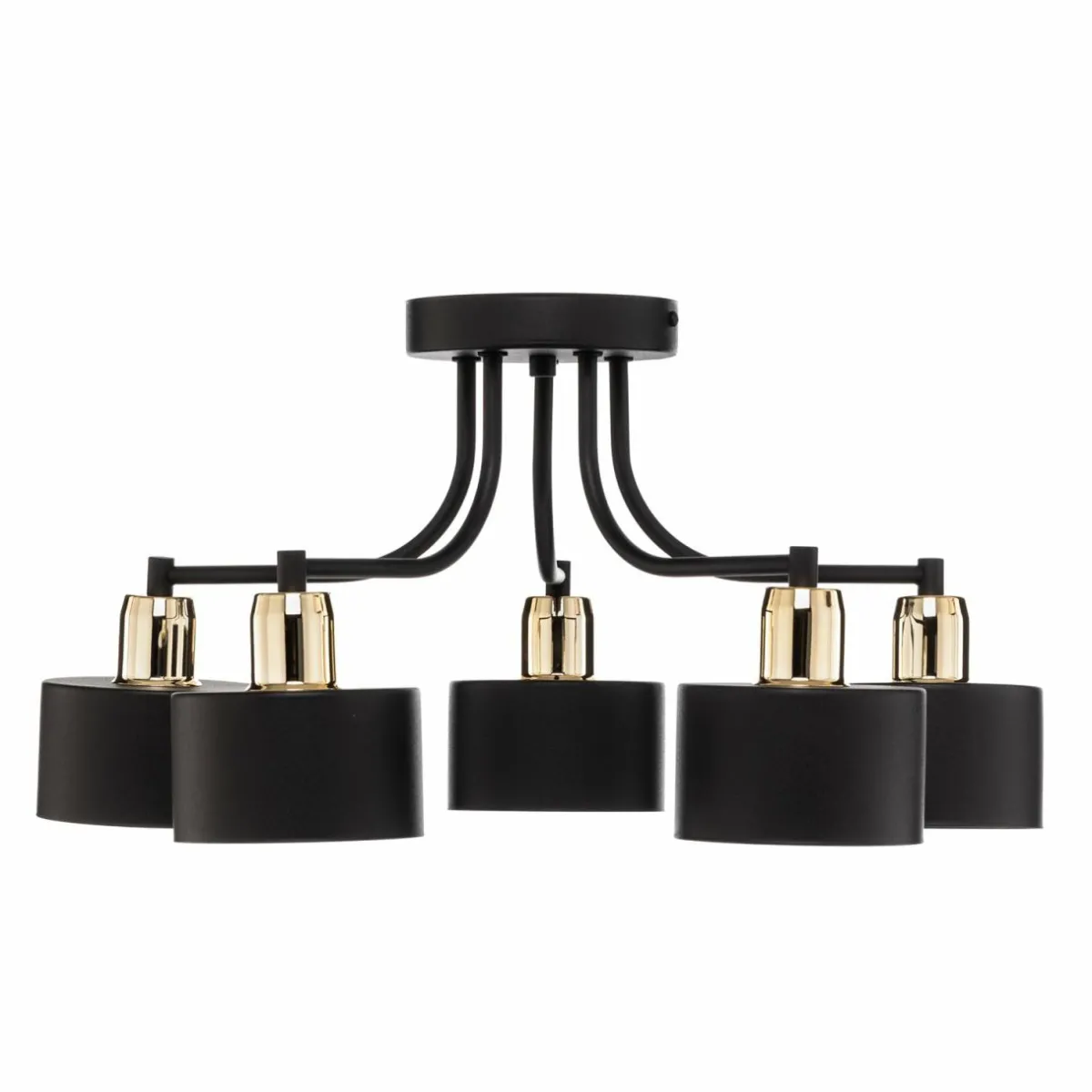 plafonnier_helix_noir__cinq_lampes_2.webp Clearance Domiluce Plafonnier Helix, noir, à cinq lampes